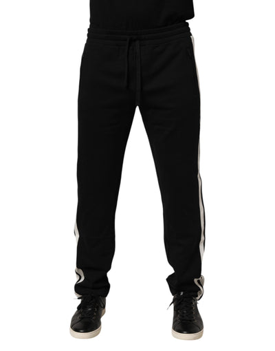 Dolce &amp; Gabbana Schwarze Jogginghose aus Baumwolle
