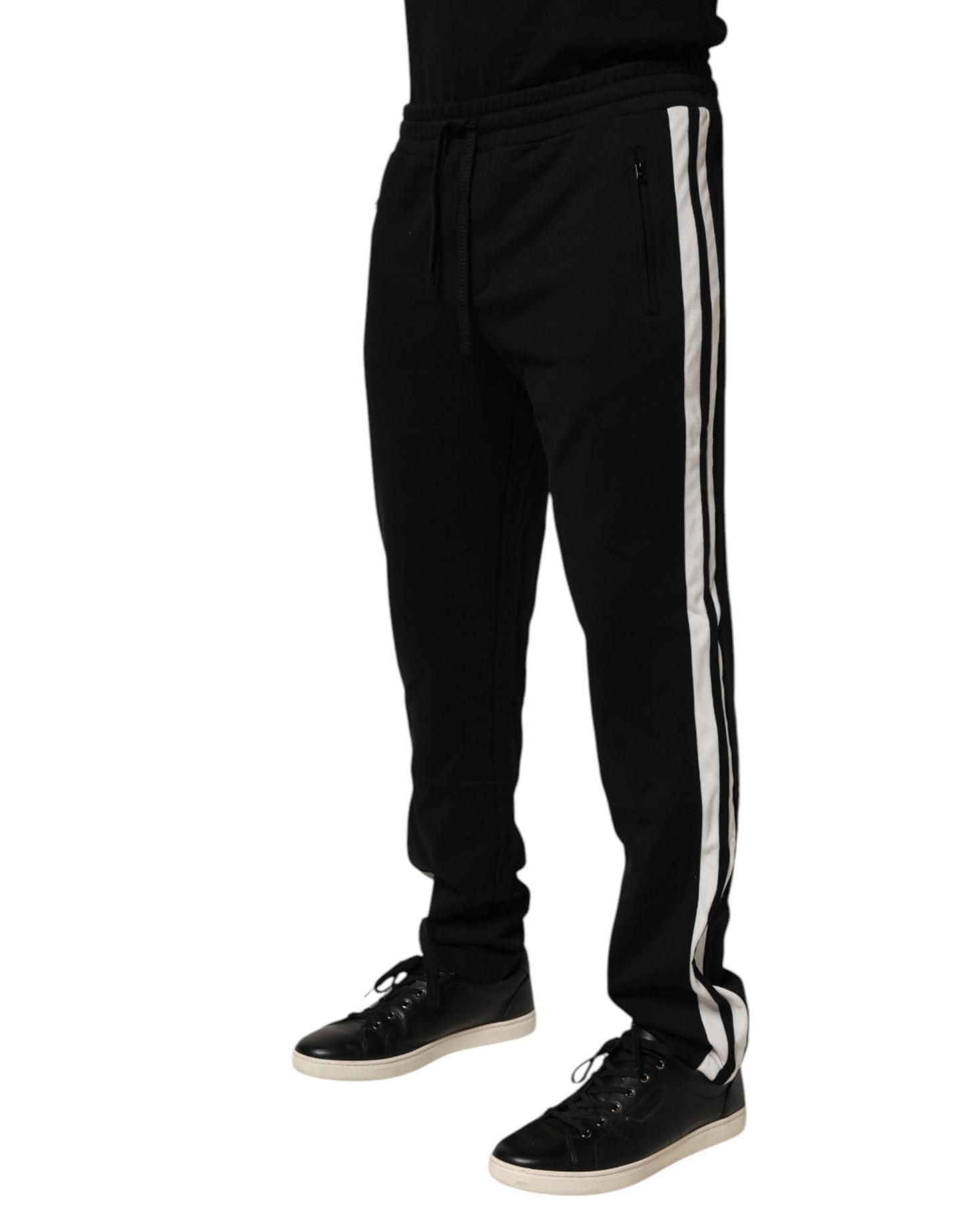 Dolce &amp; Gabbana Schwarze Jogginghose aus Baumwolle