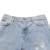Dolce &amp; Gabbana Bermuda-Shorts aus blauem Baumwoll-Denim im Used-Look