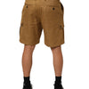Dolce &amp; Gabbana braune Baumwoll-Stretch-Cargo-Bermuda-Shorts mit Logo