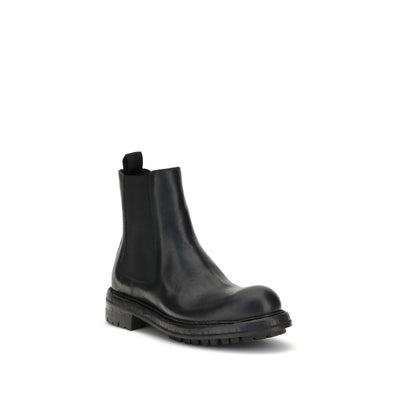 Dolce &amp; Gabbana Bos Taurus Chelsea Boots aus schwarzem Kalbsleder