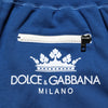 Dolce & Gabbana Blue Cotton Blend Bermuda Sweatpants Shorts