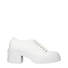 Marni White Leather Platform Sneakers