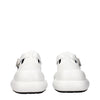 Jil Sander White Leather Slip-On Loafers