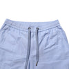 Dolce & Gabbana Light Blue Linen Mid Waist Men Bermuda Shorts