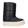 Rick Owens Black Leather Ankle Boots
