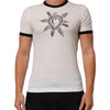 Dolce & Gabbana White Sacred Heart Cotton Crew Neck T-shirt