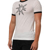 Dolce & Gabbana White Sacred Heart Cotton Crew Neck T-shirt