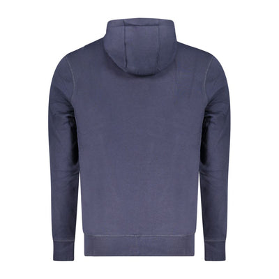 North Sails Blue Cotton Men's Hooded Sweatshirt