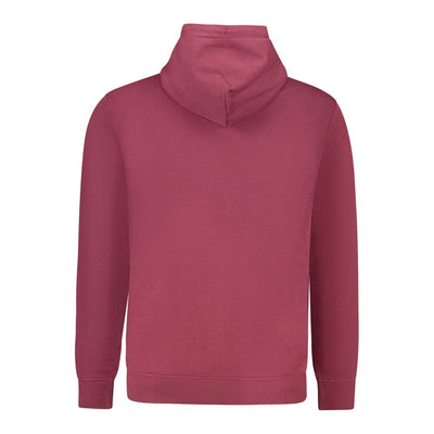 Tommy Hilfiger Red Cotton Men's Sweatshirt with Hood