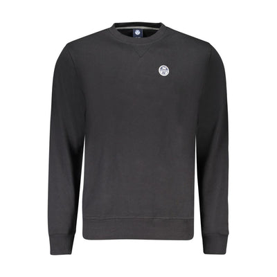 North Sails Black Cotton Mens Sweatshirt