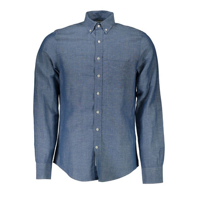 Gant Blue Linen Men's Shirt