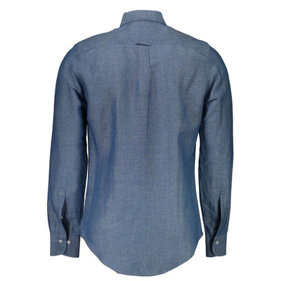 Gant Blue Linen Men's Shirt