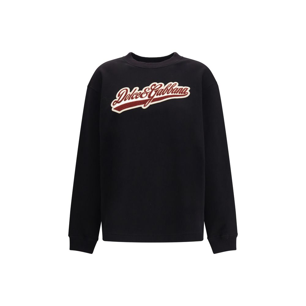 Dolce &amp; Gabbana Schwarzes Baumwoll-Sweatshirt