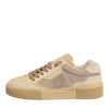 Dolce & Gabbana Beige Leather Miami Low Top Sneakers Men Shoes