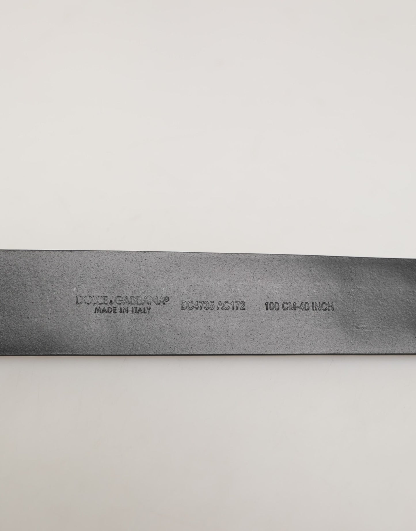 Dolce &amp; Gabbana – Schwarzer Gürtel aus Kalbsleder mit silberner Nietenschnalle