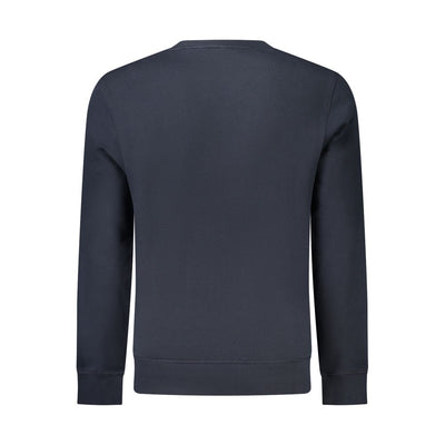 Hugo Boss Blu Cotton Men Sweatshirt