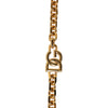 Dolce & Gabbana Black Leather Gold Chain Bag Accessory Shoulder Strap
