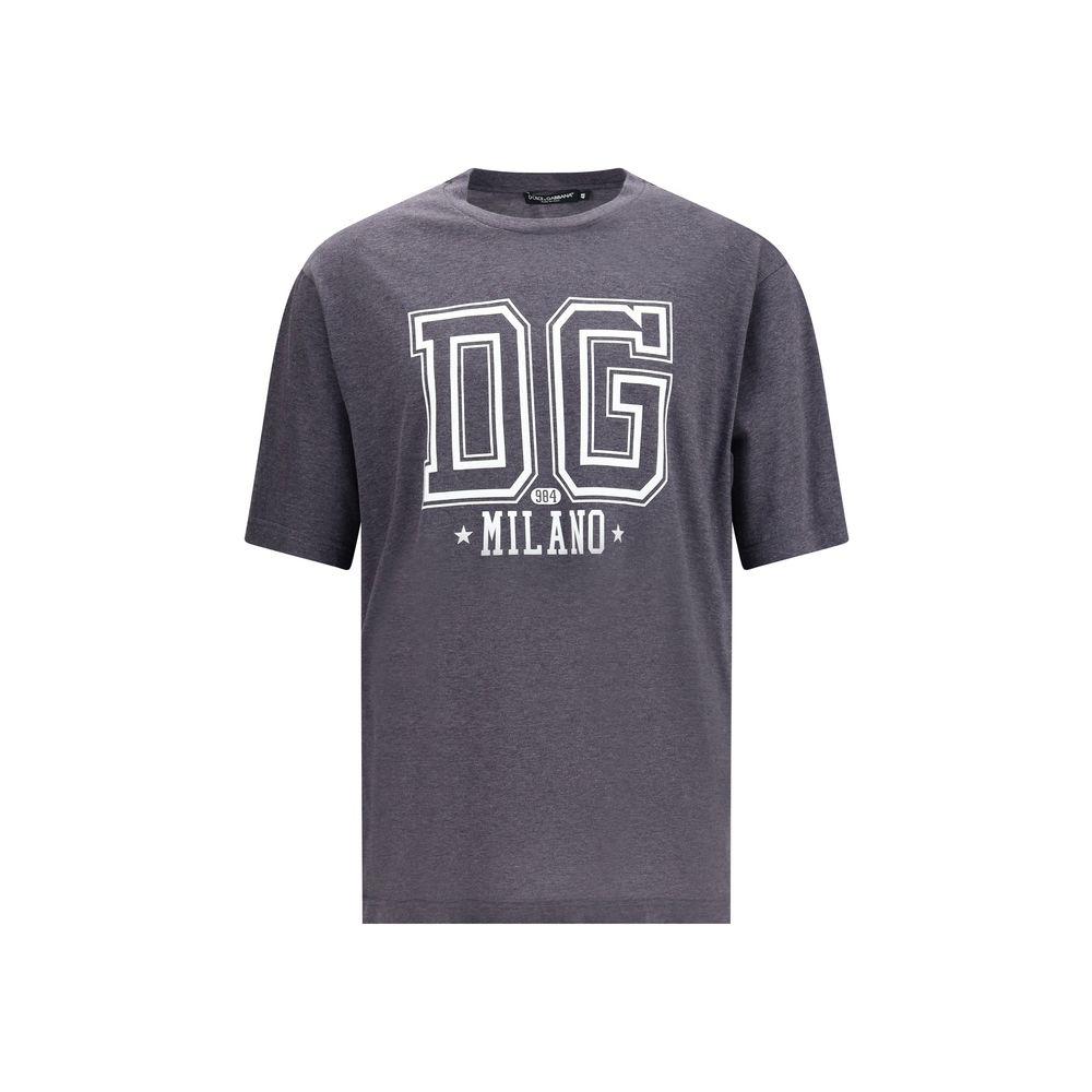 Dolce &amp; Gabbana graues Baumwoll-T-Shirt
