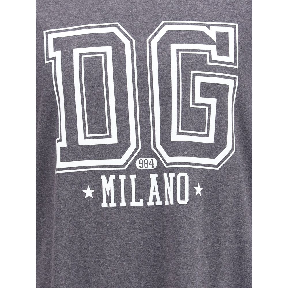Dolce &amp; Gabbana graues Baumwoll-T-Shirt