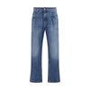 Dolce & Gabbana Blue Cotton Relaxed Fit Jeans