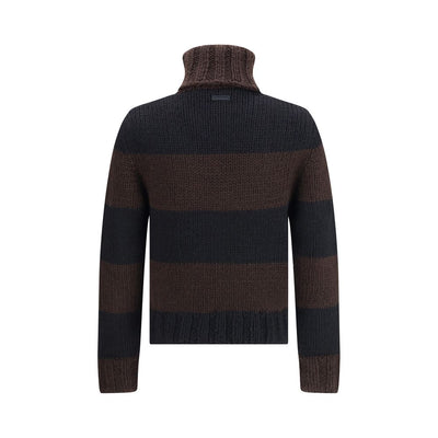 Dolce & Gabbana Brown Wool Turtleneck