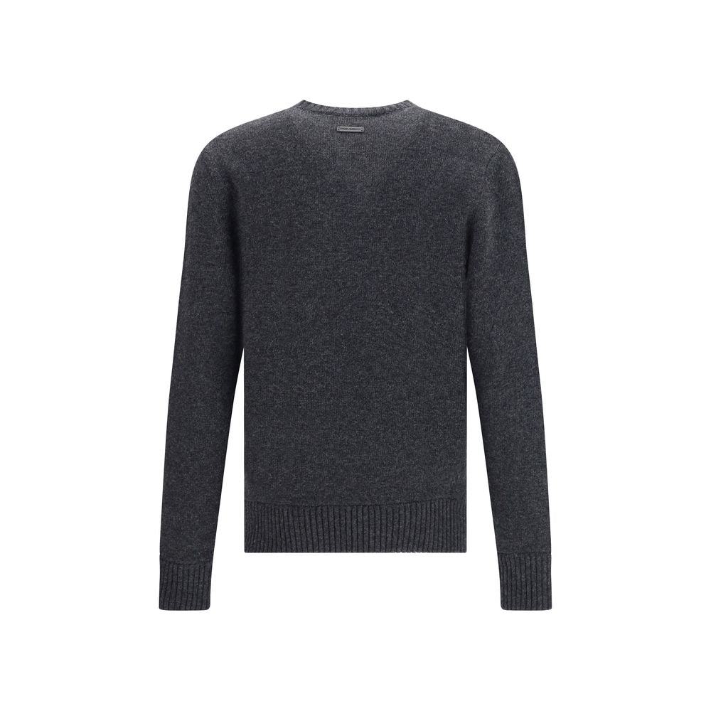 Dolce & Gabbana Gray Fleece Wool Sweatshirt