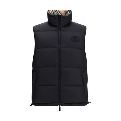 Burberry Black Polyester Sleveless Jacket