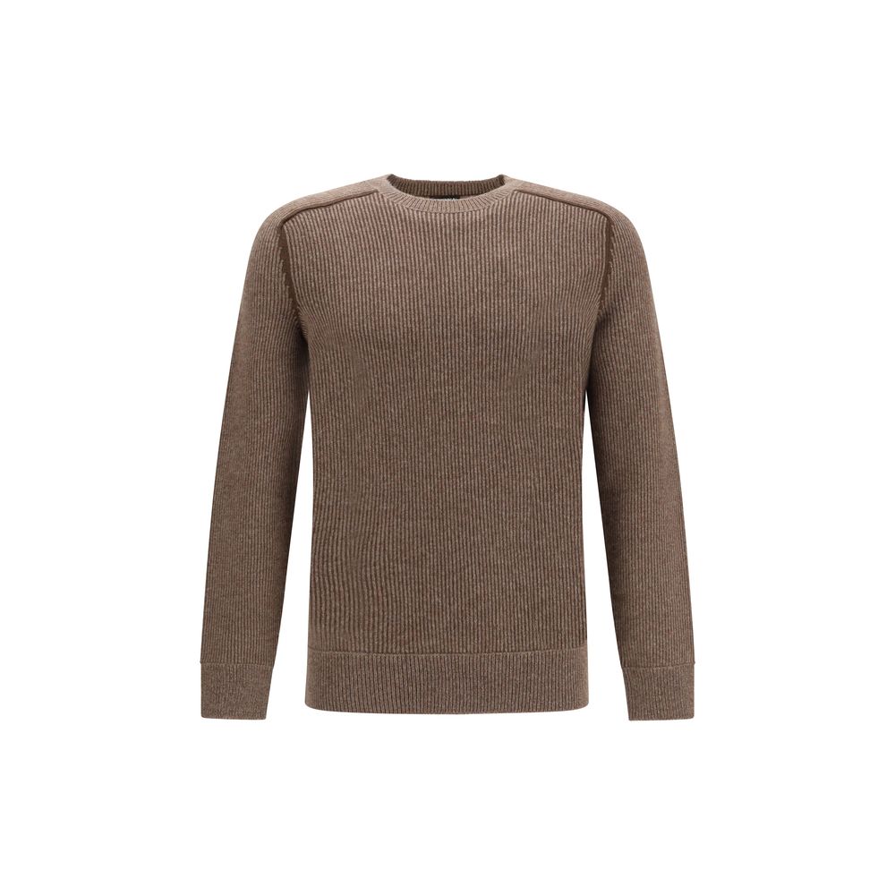 ZEGNA Brauner Kaschmirpullover