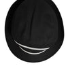 Dolce & Gabbana Black Cotton Polka Dot Lining Fedora Men Hat