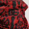 Dolce & Gabbana Red Black Nylon Leopard Print Bucket Men Cap Hat