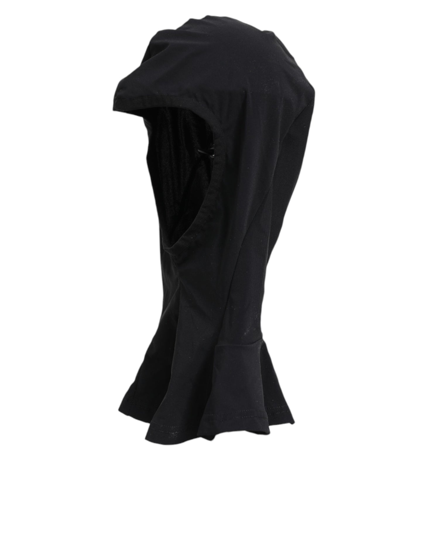 Dolce & Gabbana Black Nylon Elastane Balaclava Hood Face Cover Hat