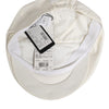 Dolce &amp; Gabbana Herren-Cap aus weißem Baumwollmischgewebe mit Lederbesatz