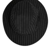 Dolce & Gabbana Black Striped Virgin Wool Men Fedora Capello Hat