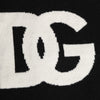 Dolce & Gabbana Black D&G Logo Cashmere Knitted Men One Size Scarf