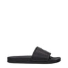 Marcelo Burlon Black Cotton Slippers