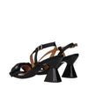 Ganni Black Fabric Platform Sandals