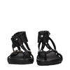 Isabel Marant Black Leather Flat Sandals