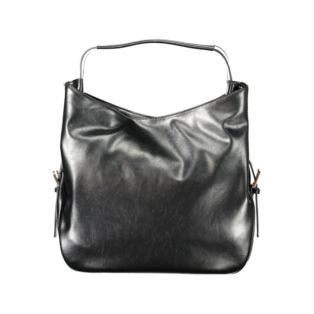 Twinset Black Polyurethane Women Hobo Bag