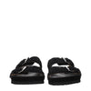 Isabel Marant Black Leather Slippers