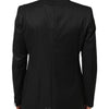 Dolce & Gabbana Black Single Breasted Men Coat MARTINI Blazer