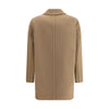 Max Mara Beige Fleece Wool Coat