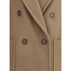Max Mara Beige Fleece Wool Coat