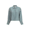 Max Mara Bicolor Silk Pattern Shirt