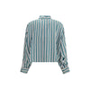 Max Mara Bicolor Silk Pattern Shirt