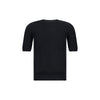 Max Mara Black Fleece Wool Top