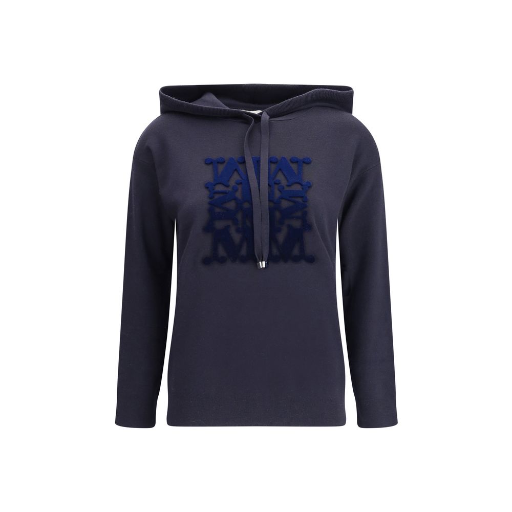 Max Mara Schwarzes Woll-Sweatshirt