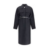 Max Mara Black Fleece Wool Coat