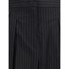 Max Mara Black Fleece Wool Dress Pants