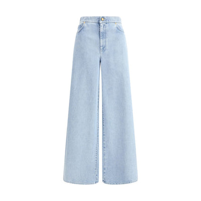 Max Mara Light Blue Cotton Jeans Denim